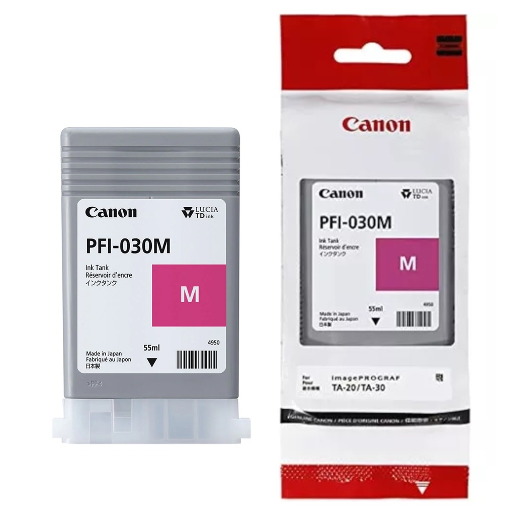 Tinta Canon PFI-030M Pigmentada Magenta Tank 55ml