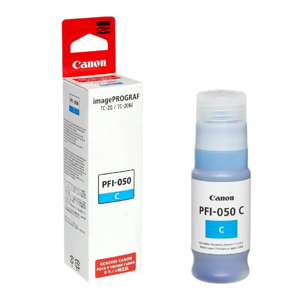 Tinta Canon PFI-050 C Pigmentada Cyan Tank 70ml