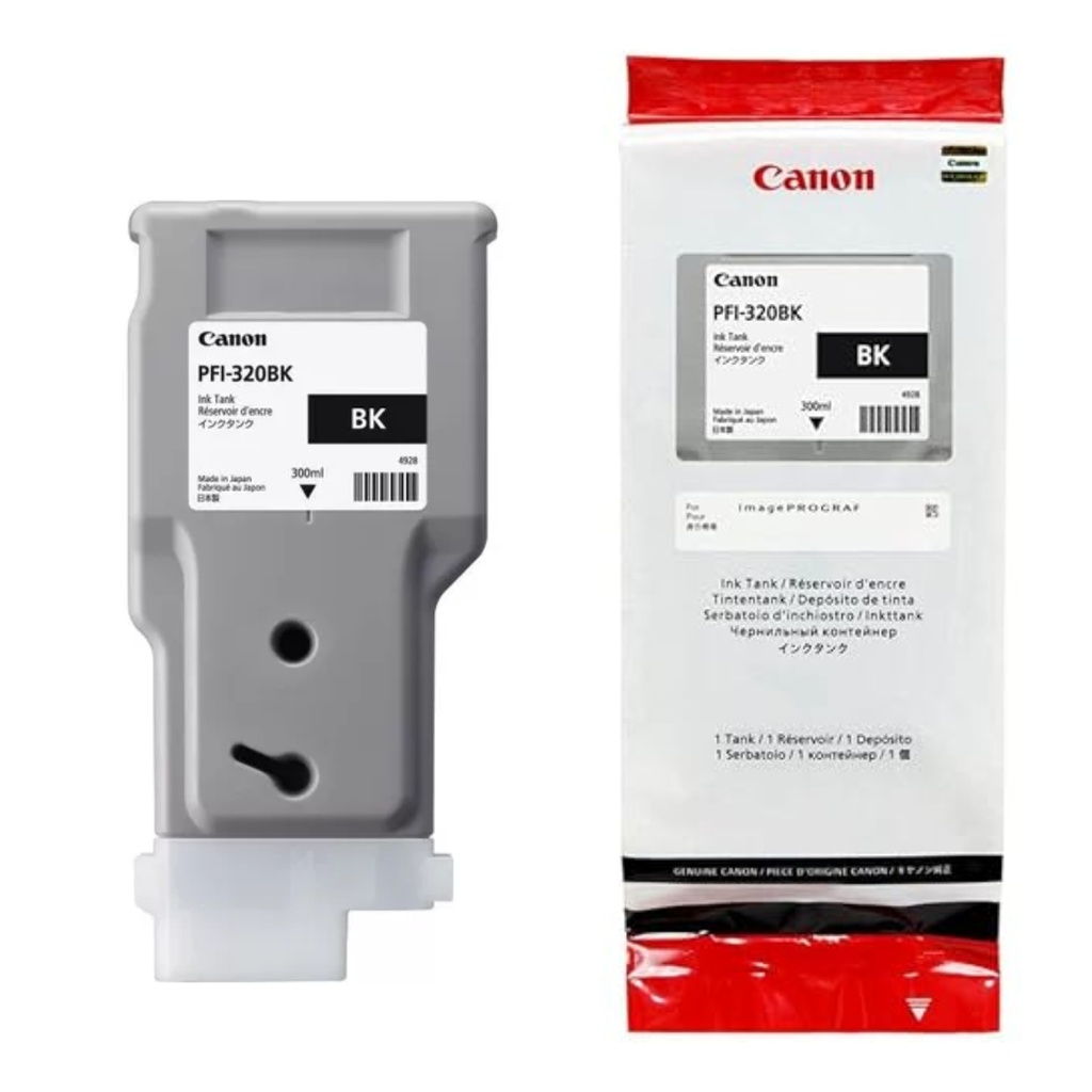 Tinta Canon PFI-320BK Pigmentada Negro Tank 300ml