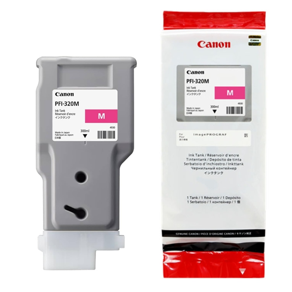 Tinta Canon PFI-320M Pigmentada Magenta Tank 300ml
