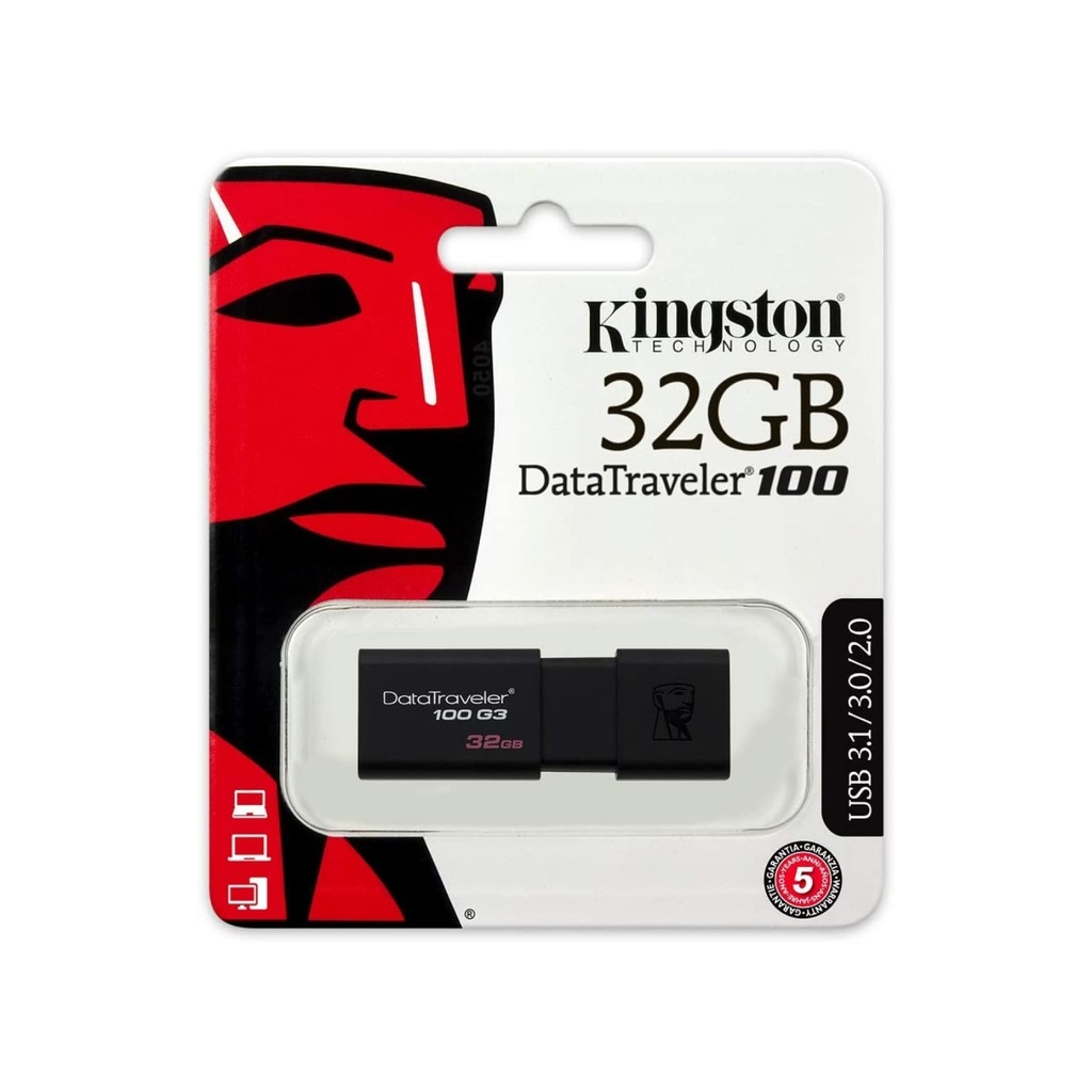 Memoria USB Para PC Y Portátil Kingston 32GB USB 3.0