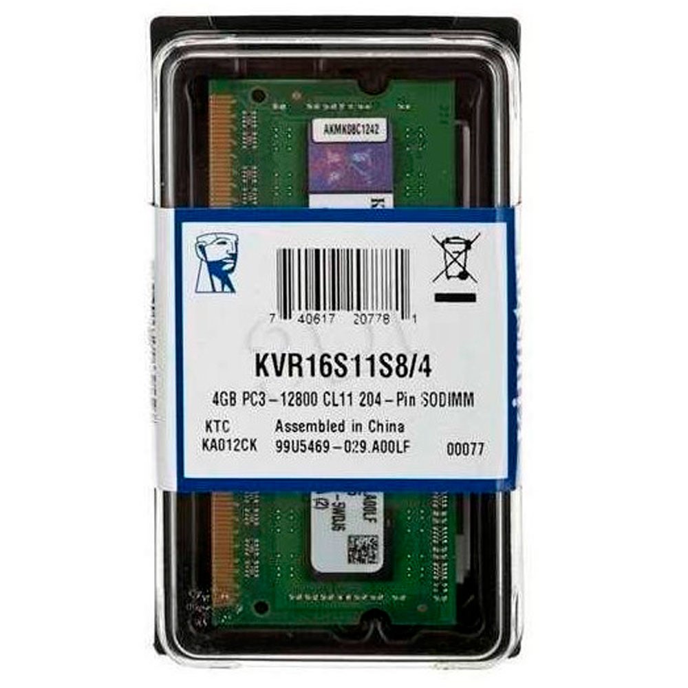 Memoria RAM Portátil Genérica kvr16s11s8/4 1600 mhz