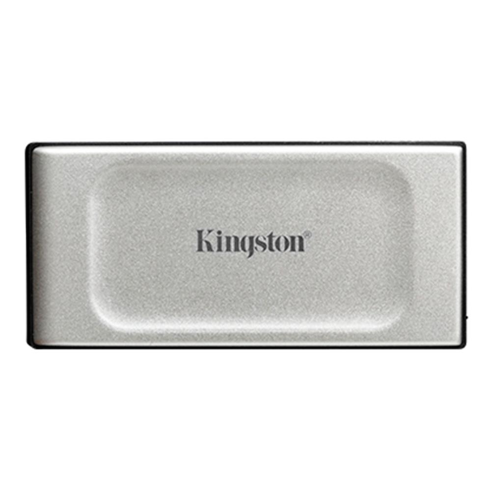 UNIDAD SOLIDA PORTABLE KINGSTON SSD XS2000 2000GB USB 3.2 COLOR PLATEADO