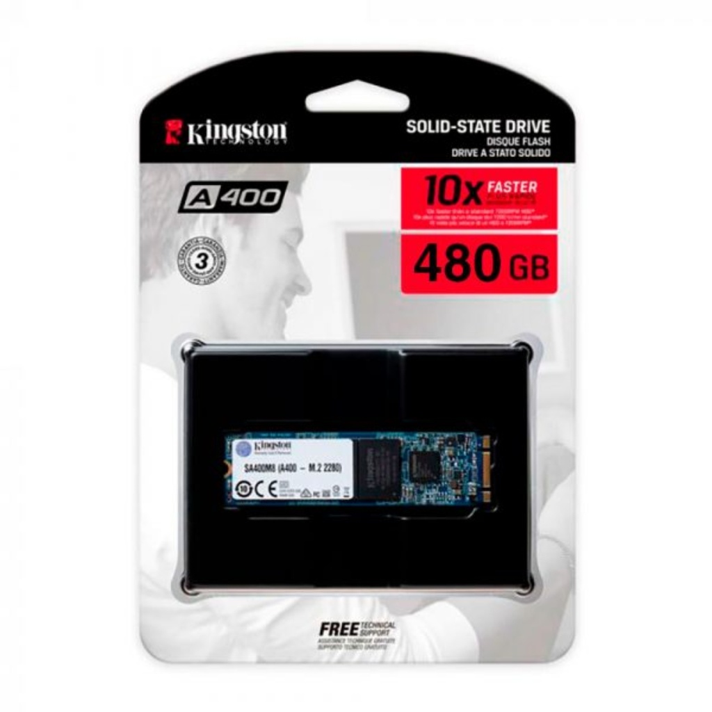 Unidad De Estado Sólido SSD Kingston A400 480GB M.2