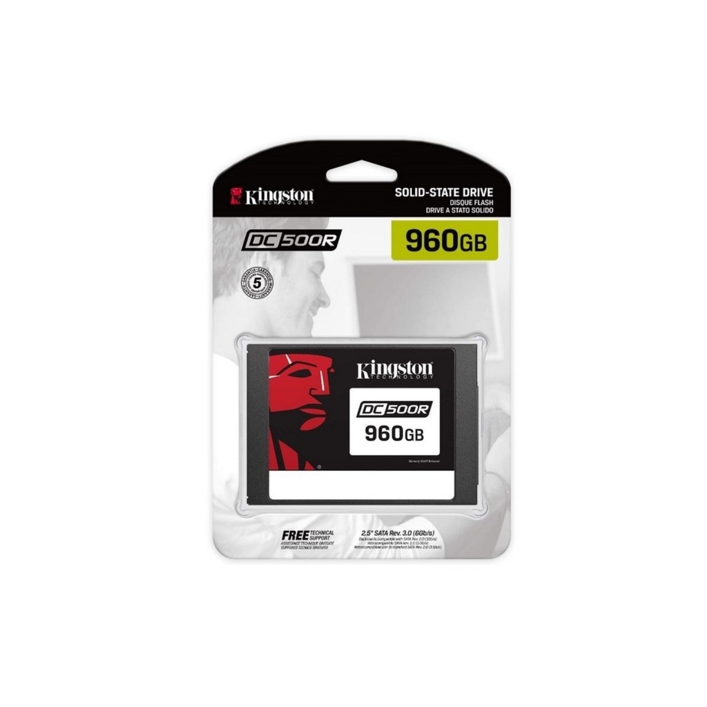 Unidad De Estado Sólido Kingston 960G DC500R 2.5" Enterprise Sata SSD 99K/23K IOPS