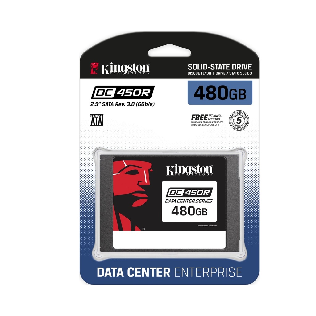 Memoria Kingston 480G DC450R (Entry Level Enterprise/Server) 2.5” SATA SSD