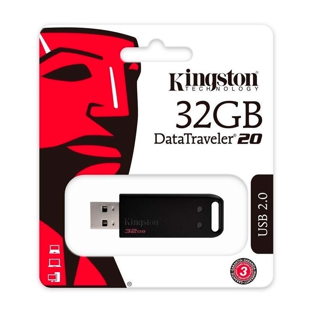 Memoria USB Kingston Negro Datatraveler 20 2.0