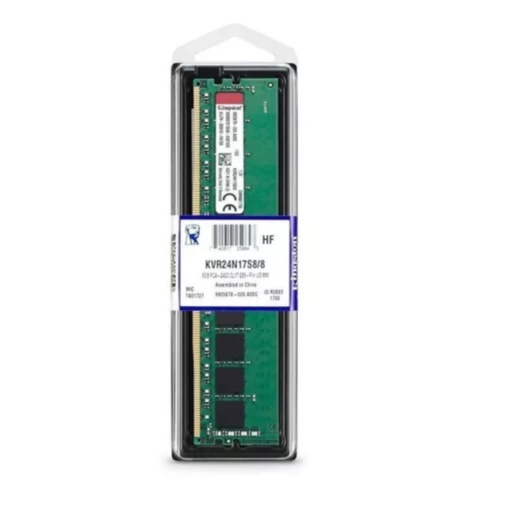 MEMORIA RAM PARA PC KINGSTON 8GB DDR4 2400MHz