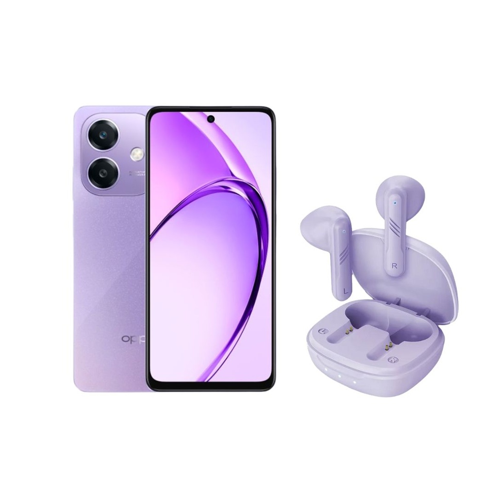 Celular Oppo Starry Purple A40 256GB 4GB + Audífonos Genius Bluetooth HS-M905BT - Purpura