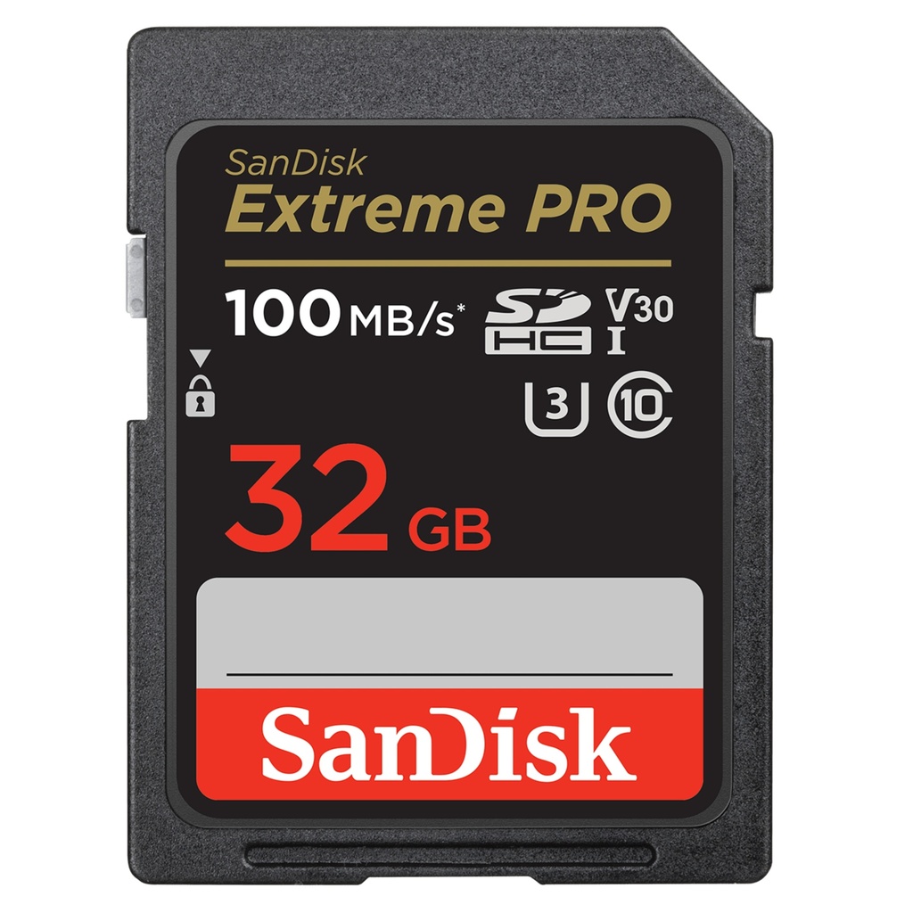 Tarjeta De Memoria Sandisk Secure Digital Extreme Pro 32Gb SDhc Uhs-I Card 100 Mb/S C10,U3,V30