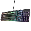 Teclado Gamer trust Gxt 871 Zora Mecanico Negro