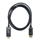 CABLE DISPLAYPORT A HDMI 1.8M 4K 30HZ/1080p 60Hz 3840×2160 28AWG FULL COPPER (NEGRO) XUE 
