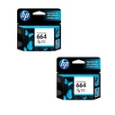 Kit De 2 Cartuchos De Tinta Original Hp 664 Tricolor F6v28al