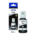 Botella Original De Tinta Epson 504 Negro, 7.500 Páginas, 120 Ml