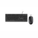 Mouse y Teclado Trust Alámbrico Negro