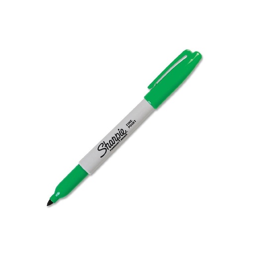 [1812765] Marcador Sharpie de Punta Fina Permanente Color Verde 1 Unidad