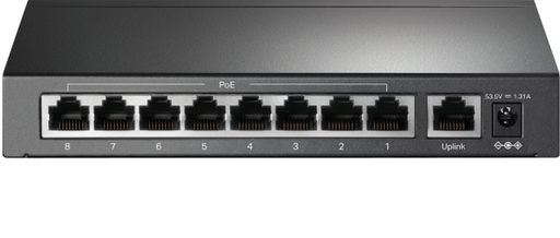 [TL-SF1009P] Switch de escritorio de 9 puertos a 10 / 100Mbps con 8 puertos PoE+