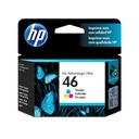 Cartucho Original De Tinta Hp 46 Tricolor 750 Páginas 14 ml