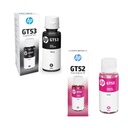 Kit Botellas De Tinta Hp Original Gt53 Negro + Gt52 Magenta 