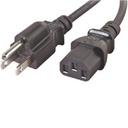 Cable De Tres Líneas (Fase, Neutro Y Tierra) Para Conexión De Equipos A La Red Eléctrica AC Homologado 