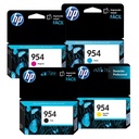 Combo De 4 Tintas Hp 954 Negra, Magenta, Cian Y amarillo