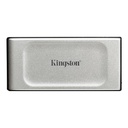 UNIDAD SOLIDA PORTABLE KINGSTON SSD XS2000 2000GB USB 3.2 COLOR PLATEADO