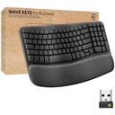 Teclado Wave Keys Ergonómico Business Logitech (Graphite) - Brow