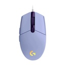 Mouse Gamer Logitech G203 Lightsync Lila con Iluminación Personalizada