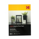 Papel Fotográfico Kodak Tamaño A4 240 gr x 20 Hojas Brillante para Inyección