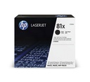 Cartucho Original de Tóner Hp 81X Alto Rendimiento Negro, 25.000 Páginas