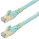 Cable StarTech De Red Ethernet CAT6a ,10 Gbit Patch Cord Rj45 100W PoE, Aguamarina,11mts
