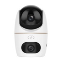 Cámara Dahua Wifi Doble lente / 3MP / PT / DWDR, IR hasta 30mts, AI Detección Humana y Mascotas,  / Doble IR, Patrullas (Preset Patrol) Autoseguimiento, Alarma por Sonido Anormal, Boton de Llamada, WIFI 6 Boble banda - 2.4GHz / 5.GHz, Audio vidireccional, Soporta Micro SD hasta 256GB, Gestion desde la App DMSS (Dahua)