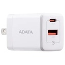 Cargador/Adaptador De Pared Adata 35W,1Puerto USB Tipo C, 1 Puerto USB Tipo A, Carga Rápida Color Blanco 