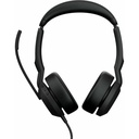 Audífonos Diadema Alámbricos Jabra Evolve2 50 USB C/A MS Stereo Negros