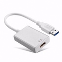 Convertidor USB 3.0 a HDMI Macho - Hembra Homologado