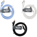 Cable de Red Cat 6 Plano STP Conector PVC 100% Cobre Nicol's